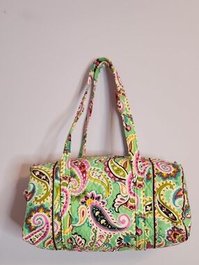 VERA BRADLEY Weekender Duffel Bag in the Tutti Frutti Paisley Pattern